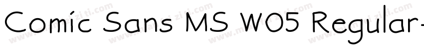 Comic Sans MS W05 Regular字体转换